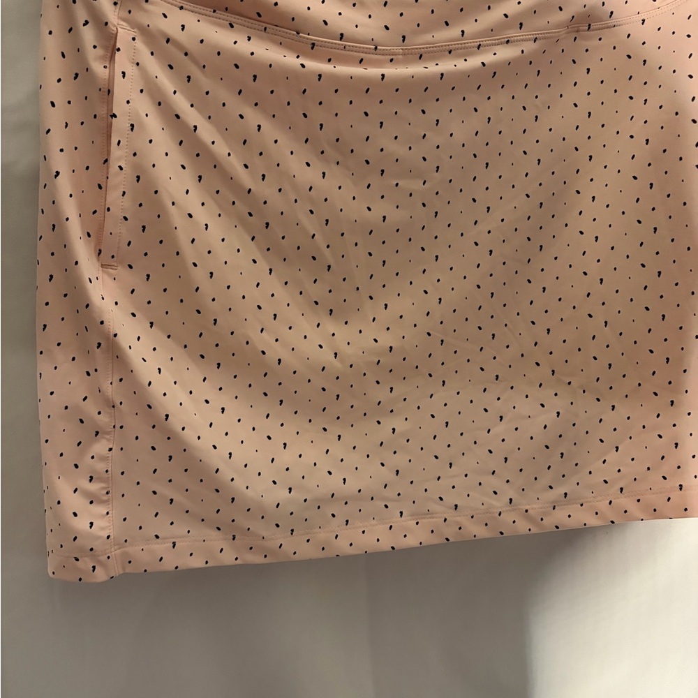 Puma Blush Pink Mini Skirt with Black Polka Dots